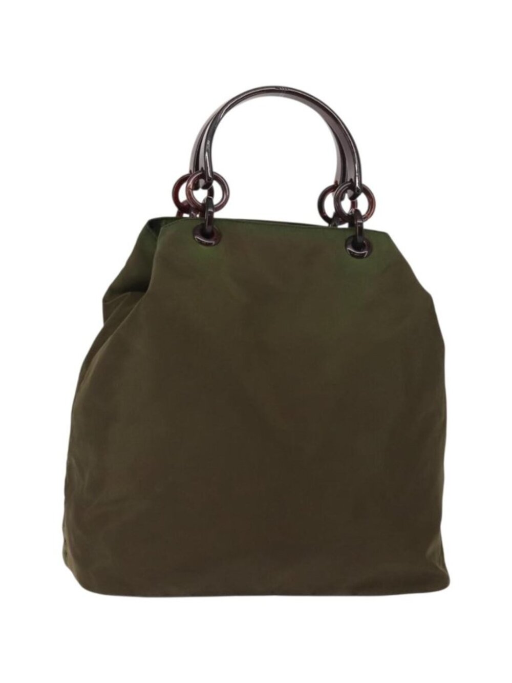 PRADA Tote Bag Nylon Khaki